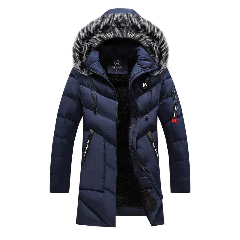 Warm Faux Fur Hooded Winter Parka Coat