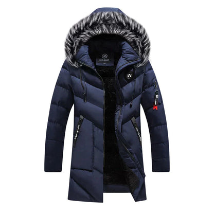 Warm Faux Fur Hooded Winter Parka Coat