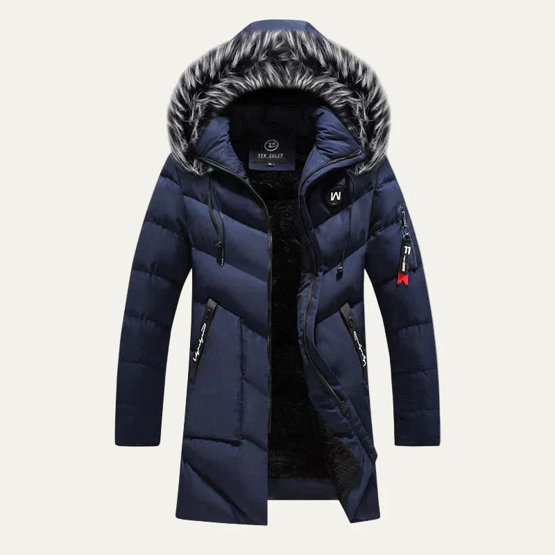 Warm Waterproof Men's Padded Hooded Jacket