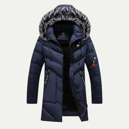 Warm Waterproof Men's Padded Hooded Jacket
