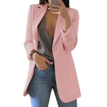 Casual Open Front Cardigan for Women with Pockets