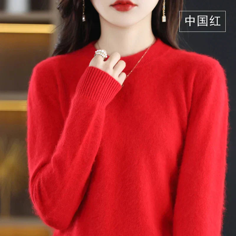 Premium Cozy Cashmere Women's Pullover Sweater
