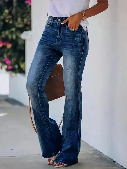 Slim Ladies High Waisted Tight Jeans - OutfitLondon