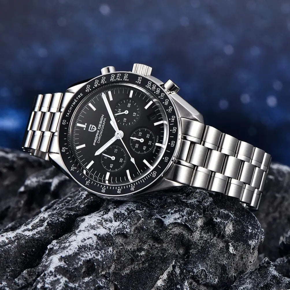 OutfitLondon Men's Chronograph Watch Stainless Steel Waterproof - OutfitLondon
