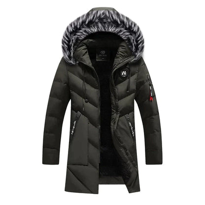 Warm Faux Fur Hooded Winter Parka Coat
