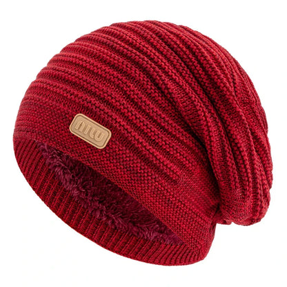 Cozy Striped Beanie Winter Cap