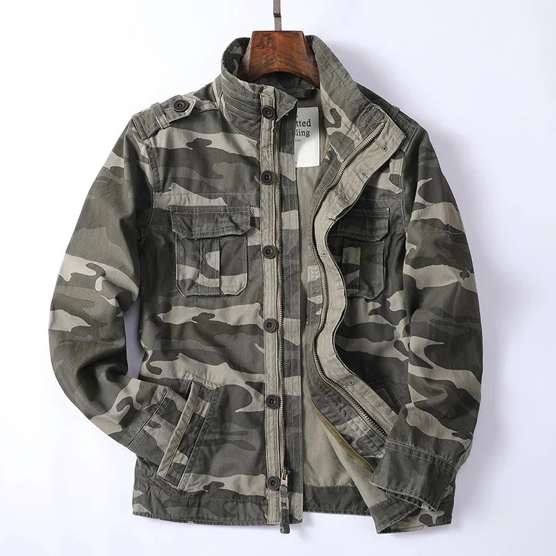 Navy Waterproof Mens Cargo Jacket