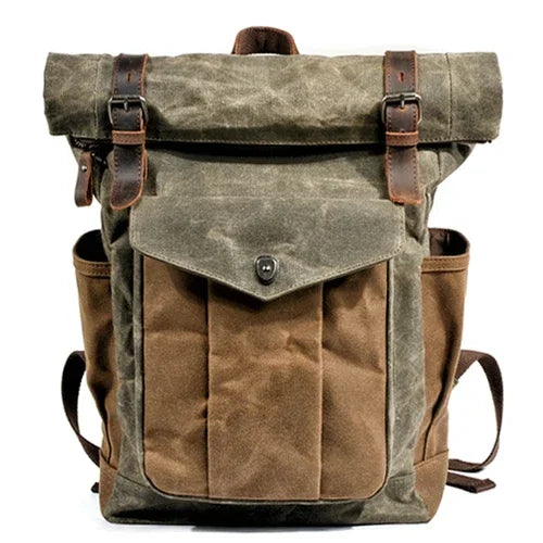 Vintage Style Leather Rucksack