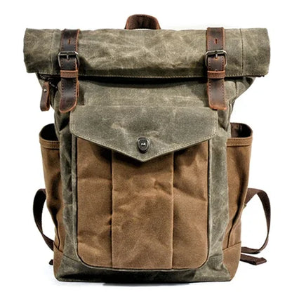 Vintage Style Leather Rucksack
