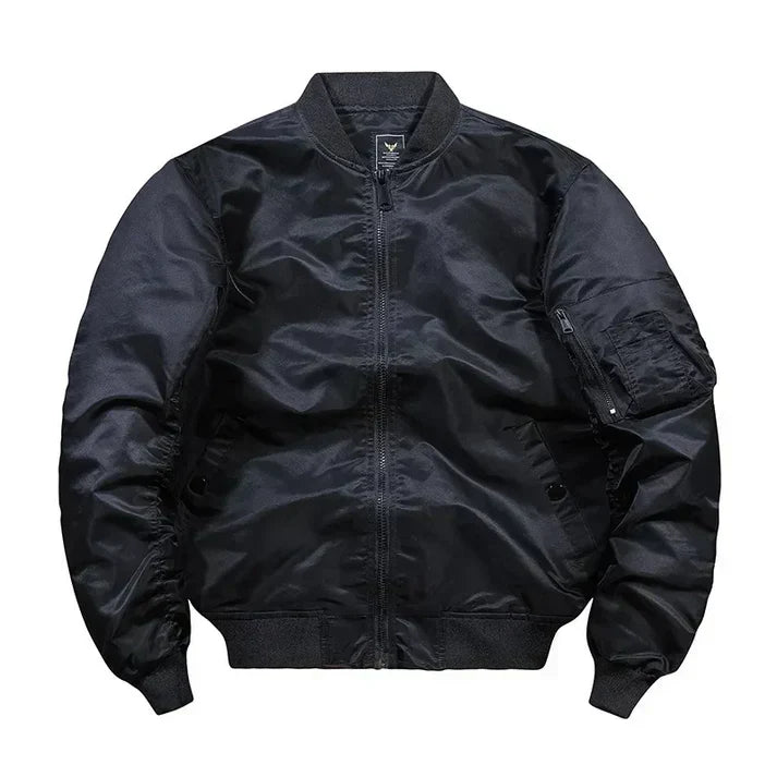 Flight Bomber Leather Jacket
