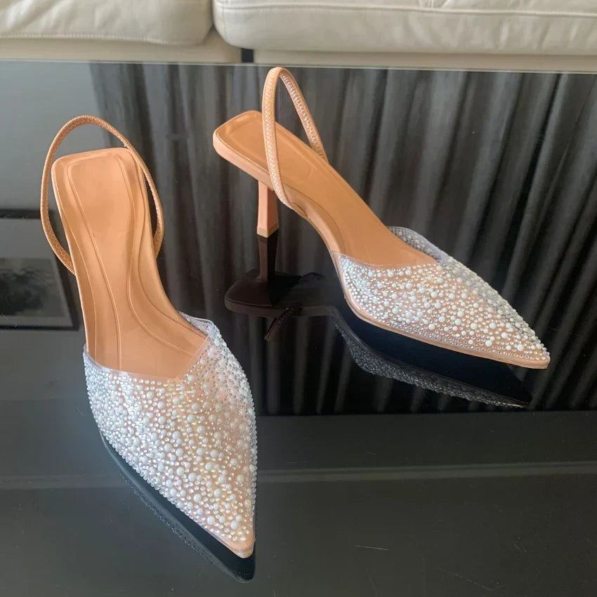 Elegant Glitter High Heels - OutfitLondon
