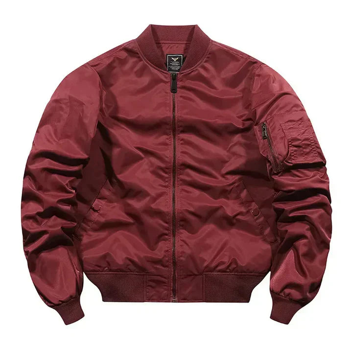 Flight Bomber Leather Jacket