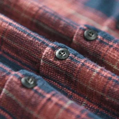 Casual Plaid Men's Button Down Shirt