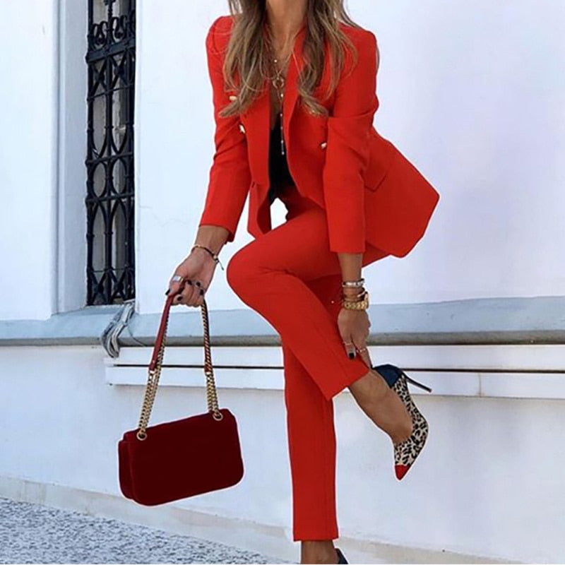 Classic Women's Elegant Business Suit Set