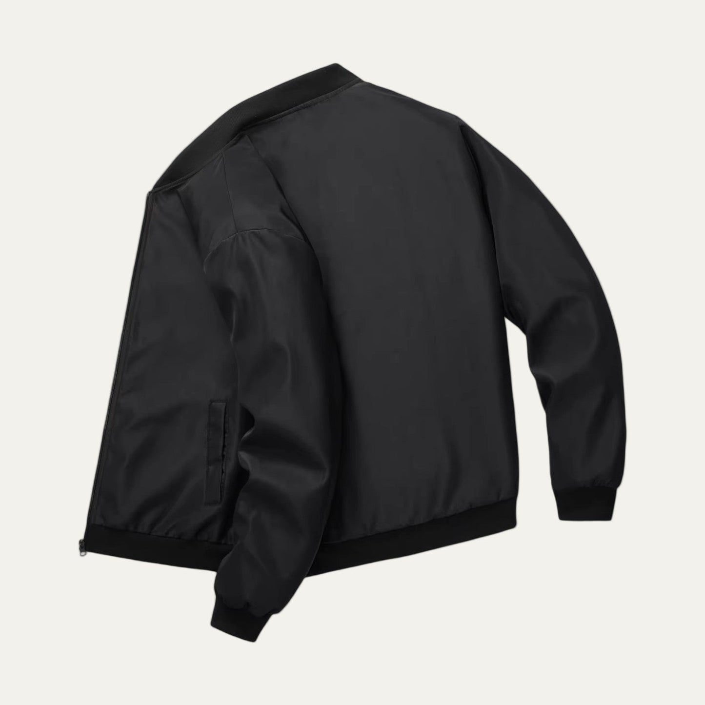 Slim Fit Zip Up Bomber Jacket for Men