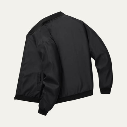 Slim Fit Zip Up Bomber Jacket for Men