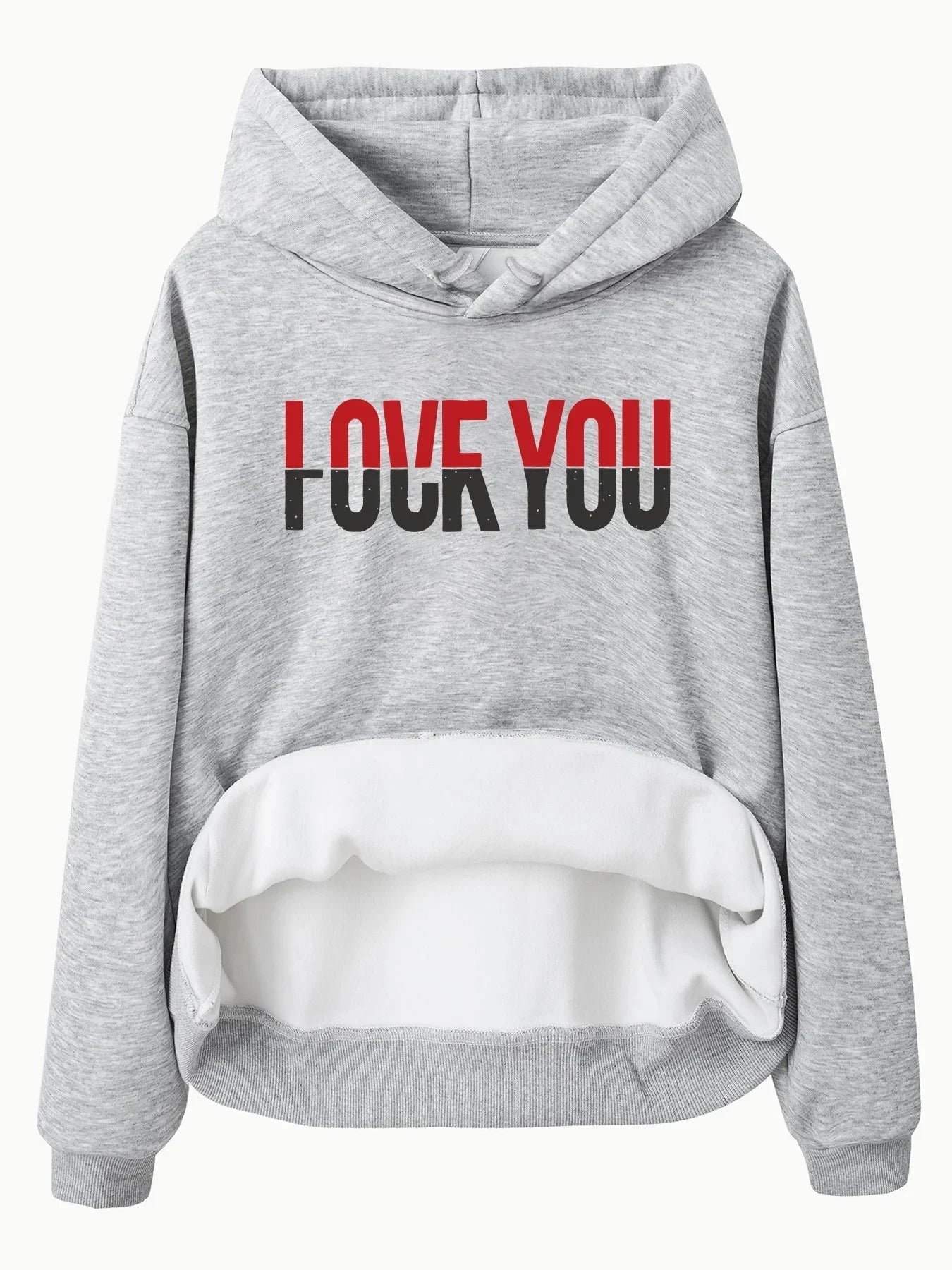 Big Graphic Print Hooded Sweatshirt for Men