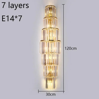 Elegant Glass Column Wall Lamp With Warm Glow