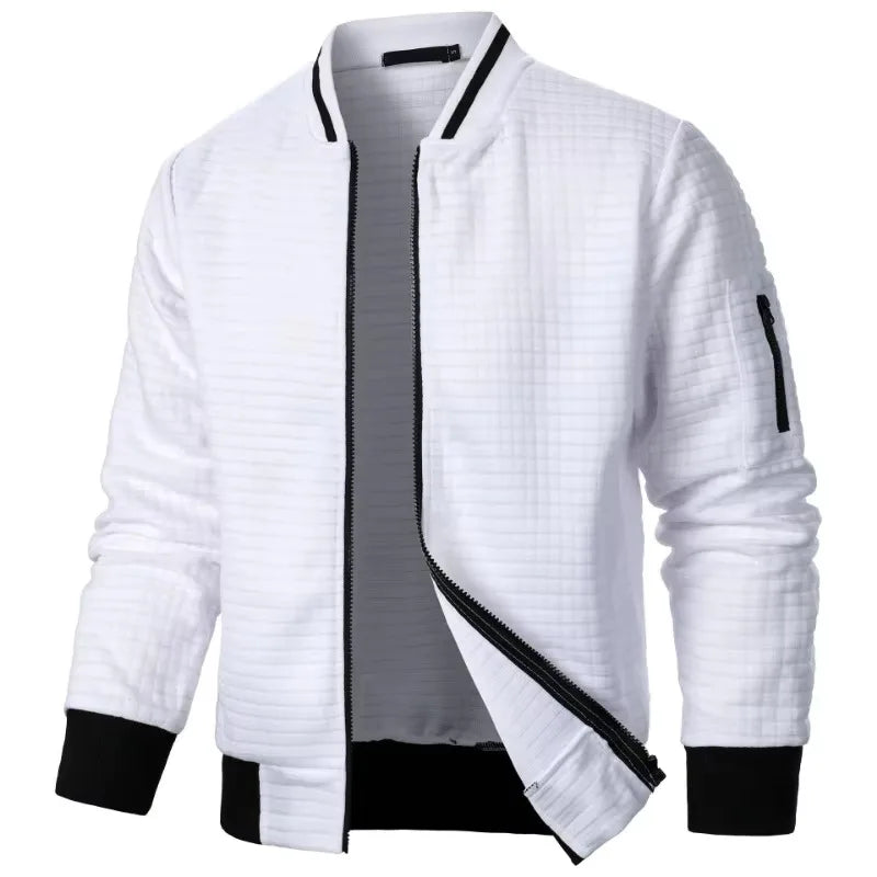Vintage Style Zipper Athletic Jacket