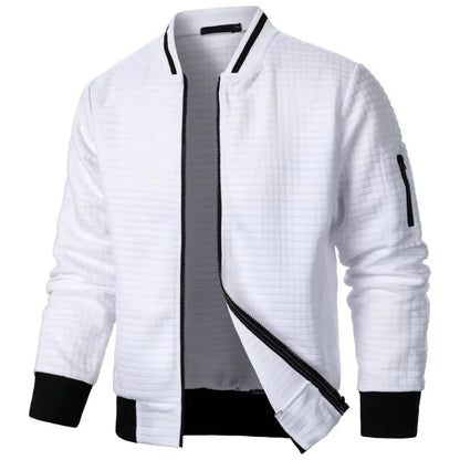 Vintage Style Zipper Athletic Jacket