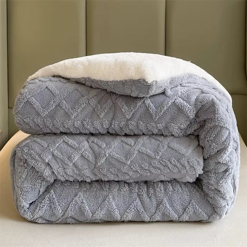 Plush Cashmere Soft Heavy Blanket for Winter