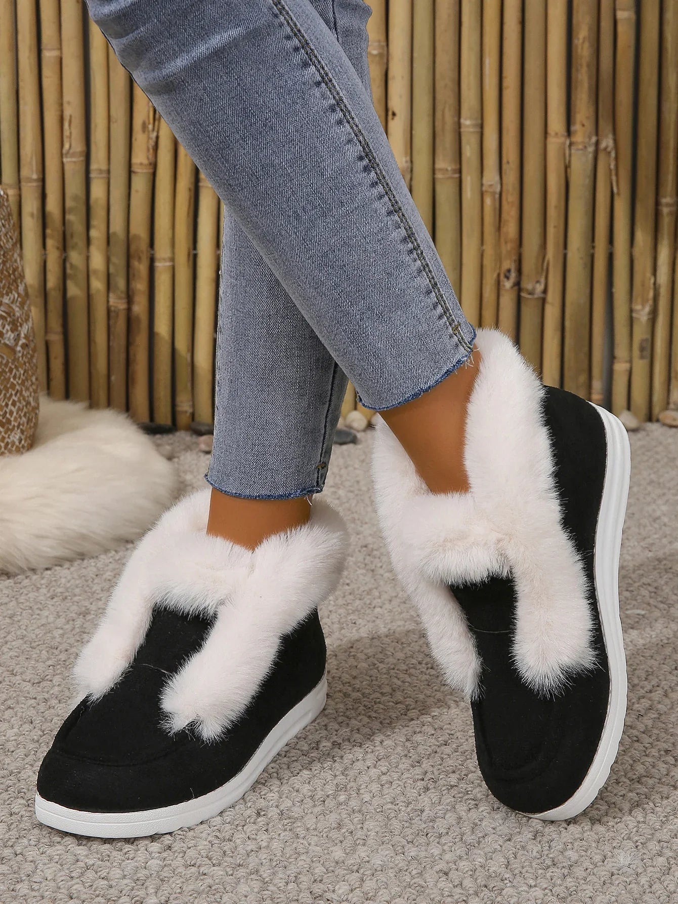 Cozy Faux Fur Winter Snow Boots for Women