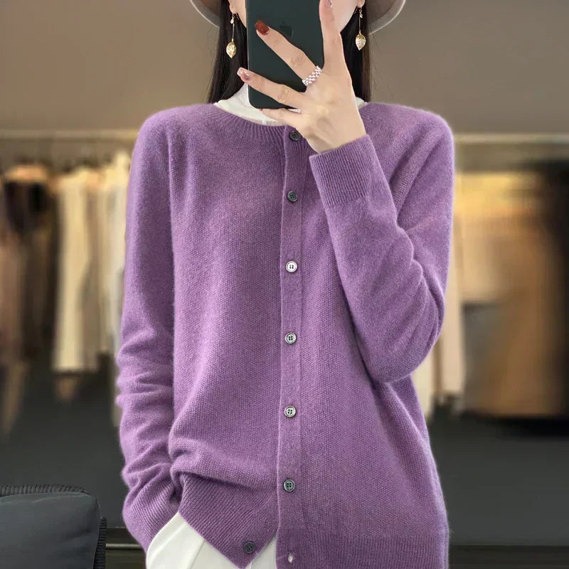 Cozy Women's Merino Wool Crew Sweater