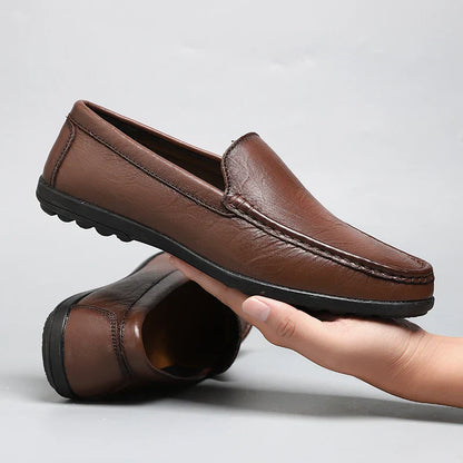 Men's Authentic Leather Slip On Shoes