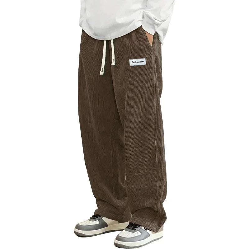Comfortable Corduroy Loose Fit Trousers