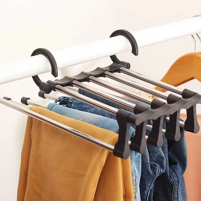 Compact Closet Organiser Pants Hanger