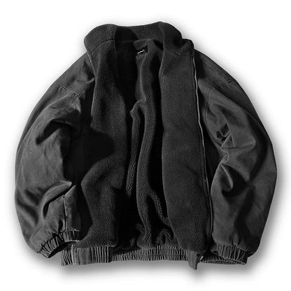 Vintage Style Mens Fleece Jacket