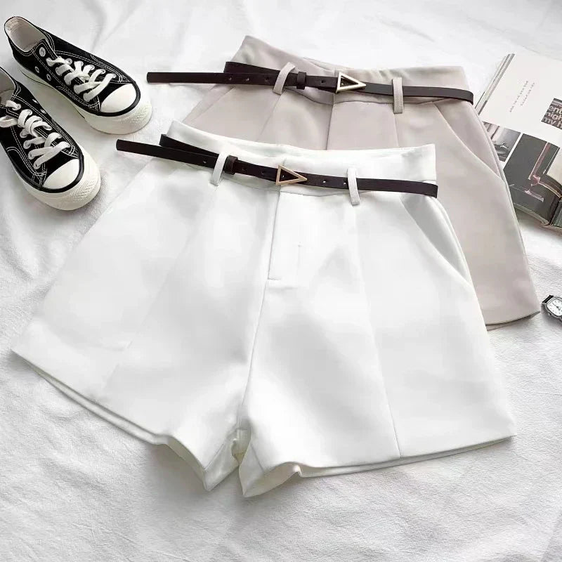 Fashionable High Waist Women's Shorts