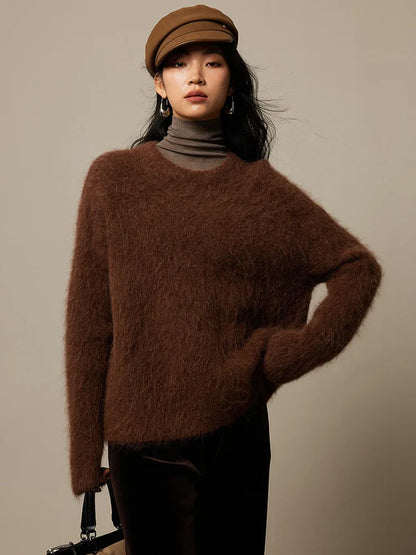 Soft Oversized Alpaca Knit Sweater