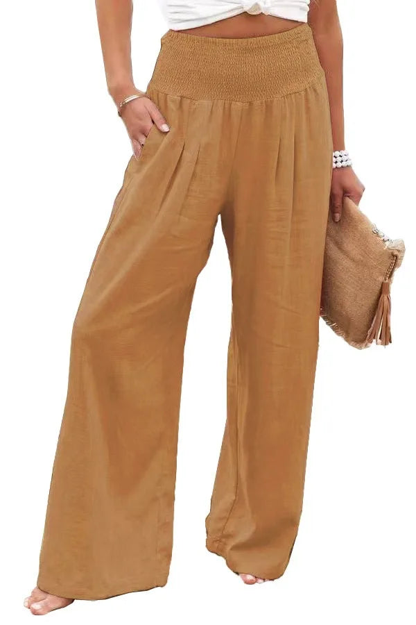 Relaxed Fit Women's Cotton Trousers