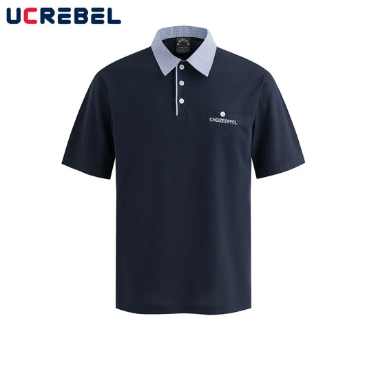 Classic Stitched Relaxed Fit Mens Short Sleeve Polo Shirt - OutfitLondon