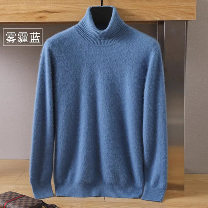 Premium Warm Crew Neck Cashmere Sweater for Men