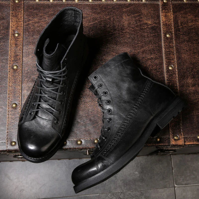 Vintage Leather Ankle Boots
