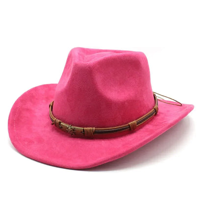 Rustic Western Style Felt Hat