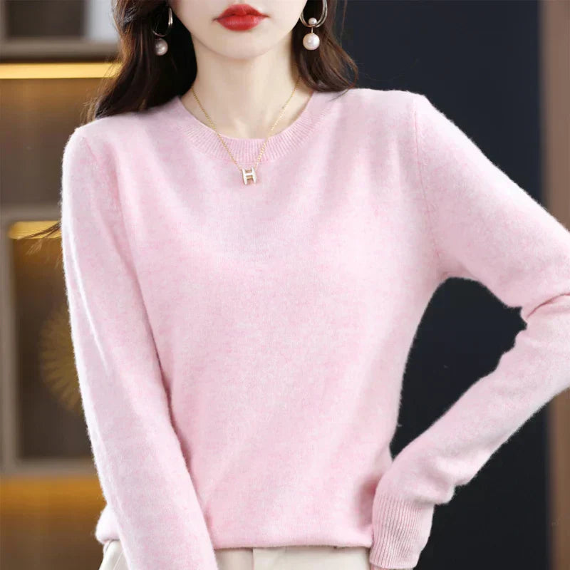 Cozy Ladies Merino Wool Pullover Sweater