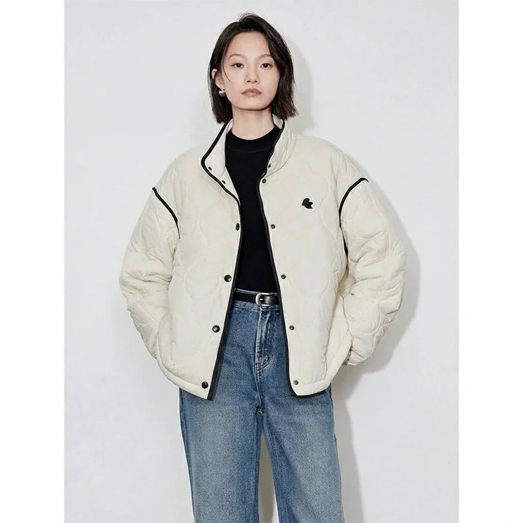 Warm Double Layered Heavy Wool Women's Parka Coat - OutfitLondon