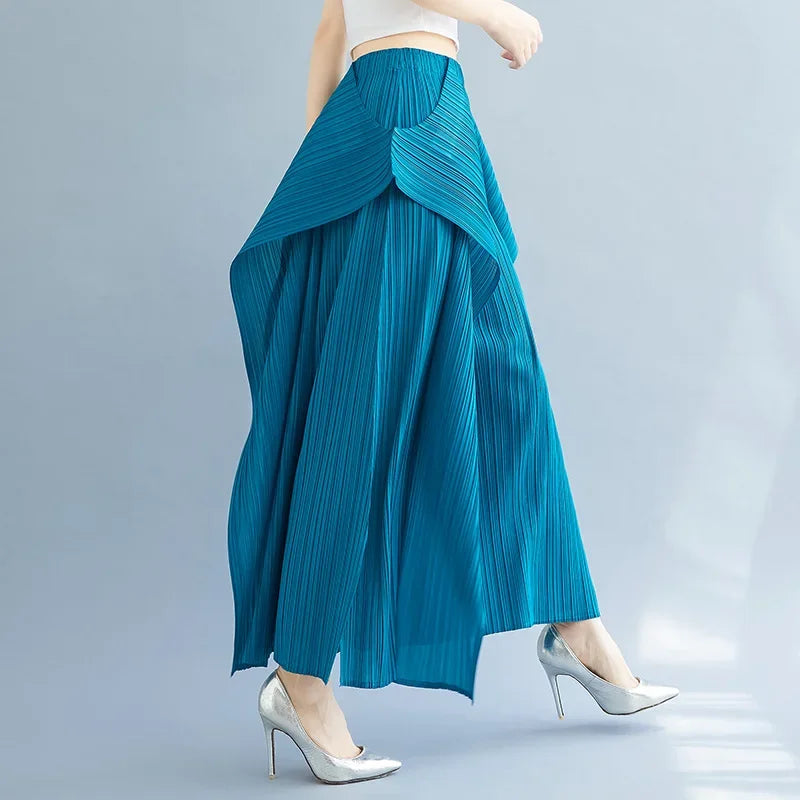Trendy Fit Ladies Mermaid Leg Trousers Chic Design - OutfitLondon
