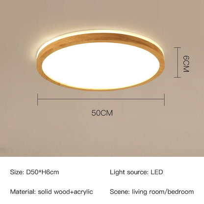 Country Wooden Desk Lamp
