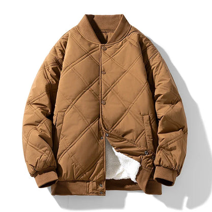 Warm Quilted Bomber Jacket