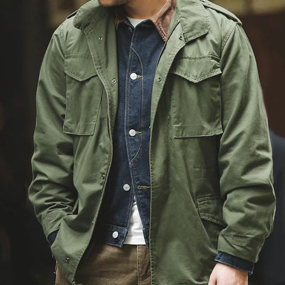 Classic Pure Cotton Denim Jacket - OutfitLondon