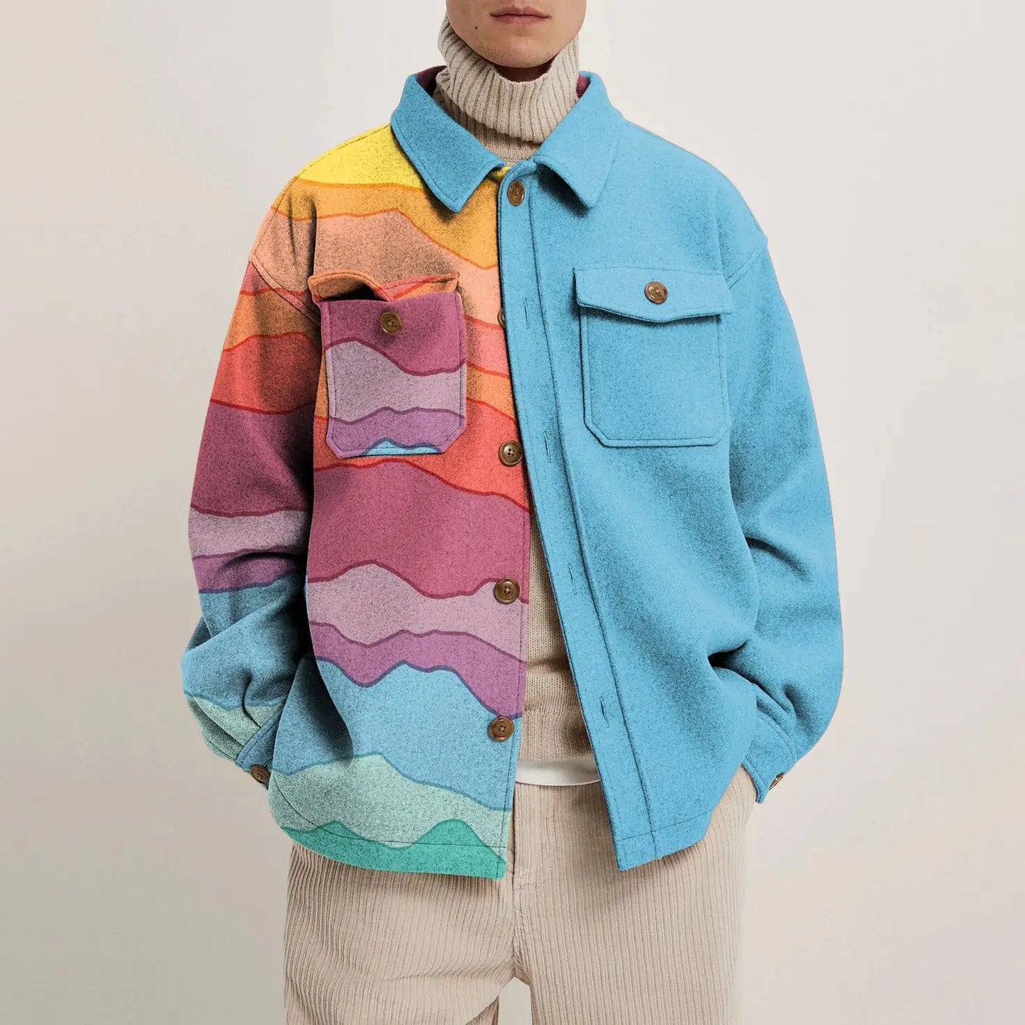 Heavyweight Abstract Parka Jacket
