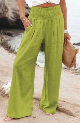 Relaxed Fit Women's Cotton Trousers
