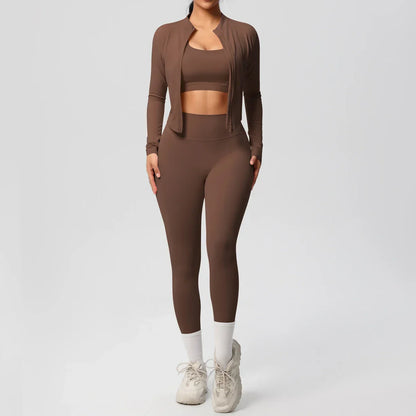 Athletic 3-Piece Workout Set for Ladies