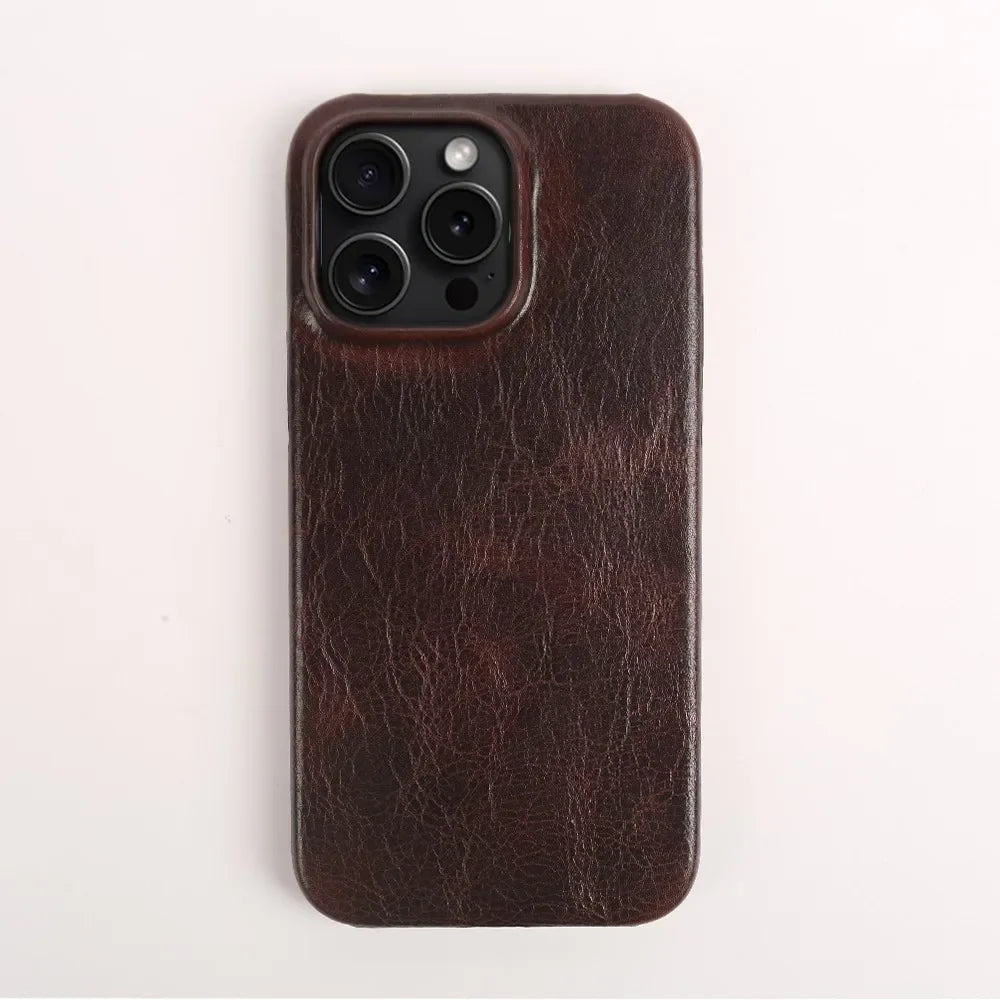 Luxury Real Leather iPhone Case