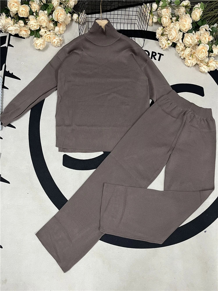 Soft Women's Turtleneck Jumpsuit Outfit