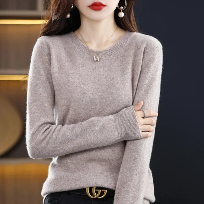 Cozy Ladies Merino Wool Pullover Sweater